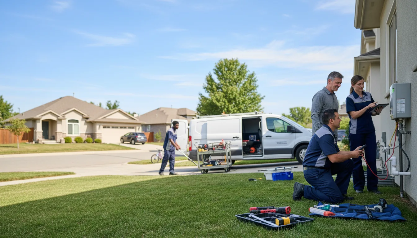Tankless water heater service in Jenks, OK